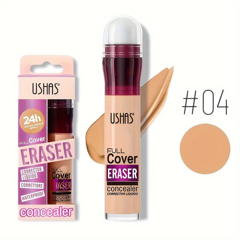 Sponge Head Concealer – Dark Circles, Freckles, Acne & Blemishes Liquid Foundation, Long-Lasting & Moisturizing