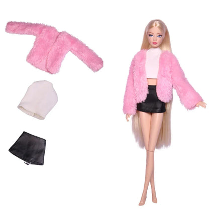 Doll Clothes for 30CM Barbie – Short Skirt, Outer Garment, Pants & Shoes Accessories