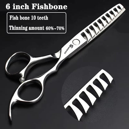 Professional Japanese Hair Cutting & Thinning Scissors – 6''/6.5''/7''/7.5'' Sharp Barber Shears for Salon & Home Use