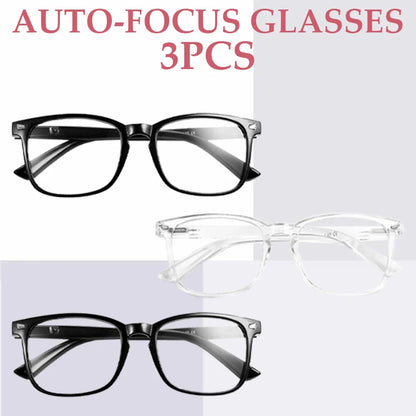 Auto-Focus Reading Glasses – Lightweight PC Frame Unisex Eyewear | Multi-Pack (1–5) Computer & Reading Vision Glasses, Ideal Gift Choice