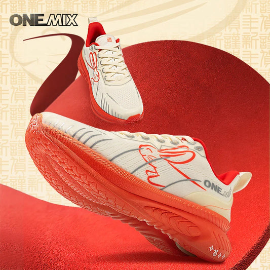 ONEMIX 2024 New Sneakers – Heavyweight Buffer Running Shoes for Men, Non-Slip, Breathable, Lightweight Outdoor Sport Shoes