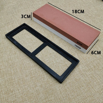 Professional Double-Sided Whetstone Knife Sharpener – Kitchen Sharpening Stone 240/600/1000/3000 Grit