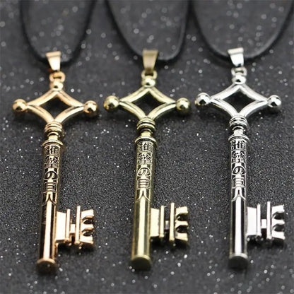 Anime Attack on Titan Eren Key Necklace – Shingeki No Kyojin Vintage Retro Pendant for Cosplay Party Jewelry