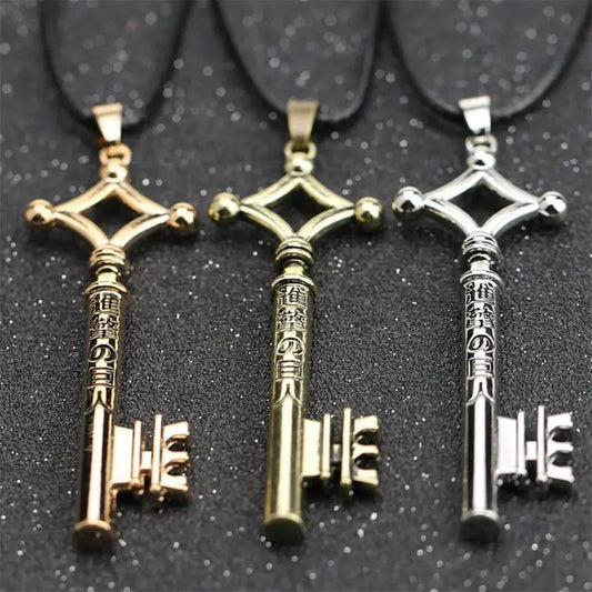 Anime Attack on Titan Eren Key Necklace – Shingeki No Kyojin Vintage Retro Pendant for Cosplay Party Jewelry