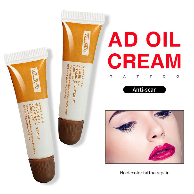 10/30/50PCS AD Oil Tattoo Repair Gel – Non-Irritating Skin Healing Cream for Tattoo, Embroidery & Lip Color Repair