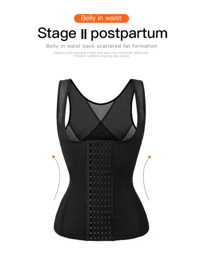 Waist Corset Postpartum Shapewear – Slimming Tummy Trainer, Flat Belly Waist Trainer & Body Shaper for Women