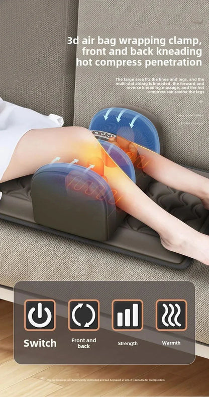 Multifunctional Electric Lumbar Traction Massage Mattress Cushion – Full Body Vibrations for Shoulder, Neck, Waist, and Back with Removable Cover