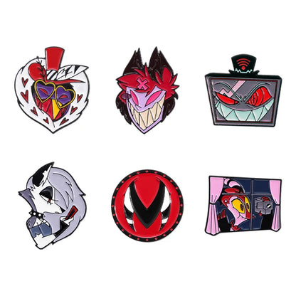 Cartoon Anime Character Enamel Pins – Cute Little Monk Brooches Lapel Badges, Funny Jewelry Gift for Friends