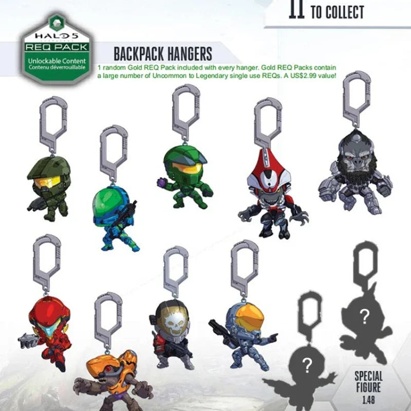 Halo Halation Master Chief & Spartan Keychain – Covenant Character Game Collectible Pendant