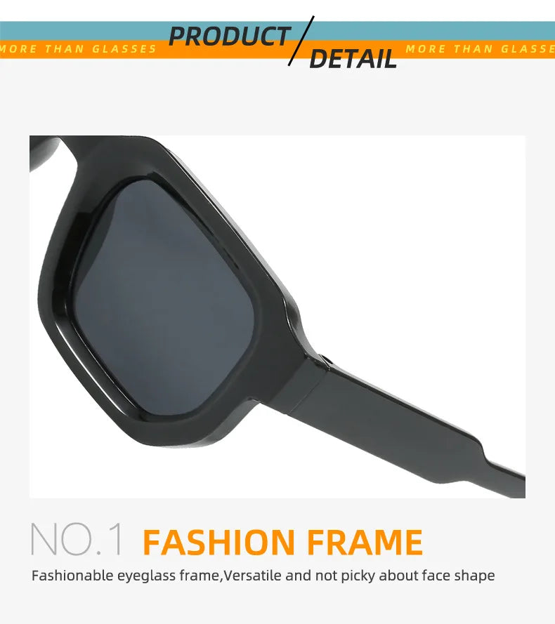Vintage Rectangle Sunglasses for Men & Women – Retro UV400 Luxury Brand Design Eyewear