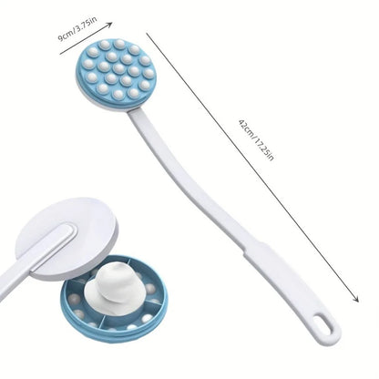 Remedy Wand Lotion Applicator and Massager - Handheld, Long-Handled Easy Reach Roll-On Dispenser for Shower Gel on Back