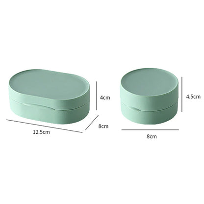 On-the-Go Suds: Round Travel Soap Holder with Waterproof Seal - Bathroom Bliss in a Box!