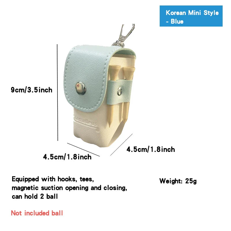 Golf Small Waist Bag – Mini Skull Head & Smiling Face Style, Double Ball Bag for Outdoor Sports