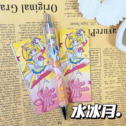 4PCS Sailor Moon Usagi 0.5mm Ballpoint Pens – Anime Writing Pens for Kids & Office Gifts