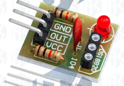 KY-008 650nm Laser Transmitter Module – Laser Sensor Receiver Kit, Non-Modulated Tube Module