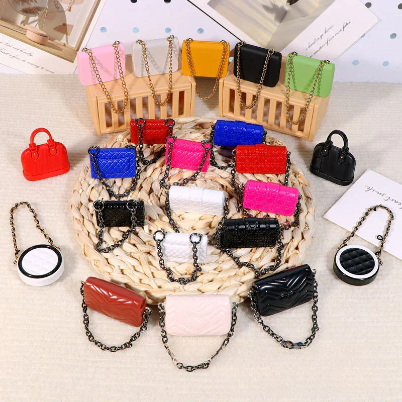 1:12 Dollhouse Miniature Shoulder & Crossbody Bags – Decorative Toy Accessories for Dollhouse Collectors