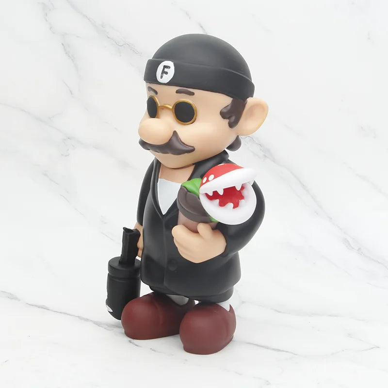 22cm Super Mario as Leon PVC Action Figure — Collectible Toy Model