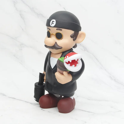 22cm Super Mario as Leon PVC Action Figure — Collectible Toy Model