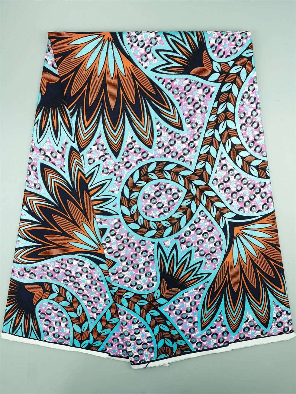 Grand African Wax Glitter Glam Fabric - 100% Cotton Ankara Batik Gold Print Pagne for Party Dresses & Sewing