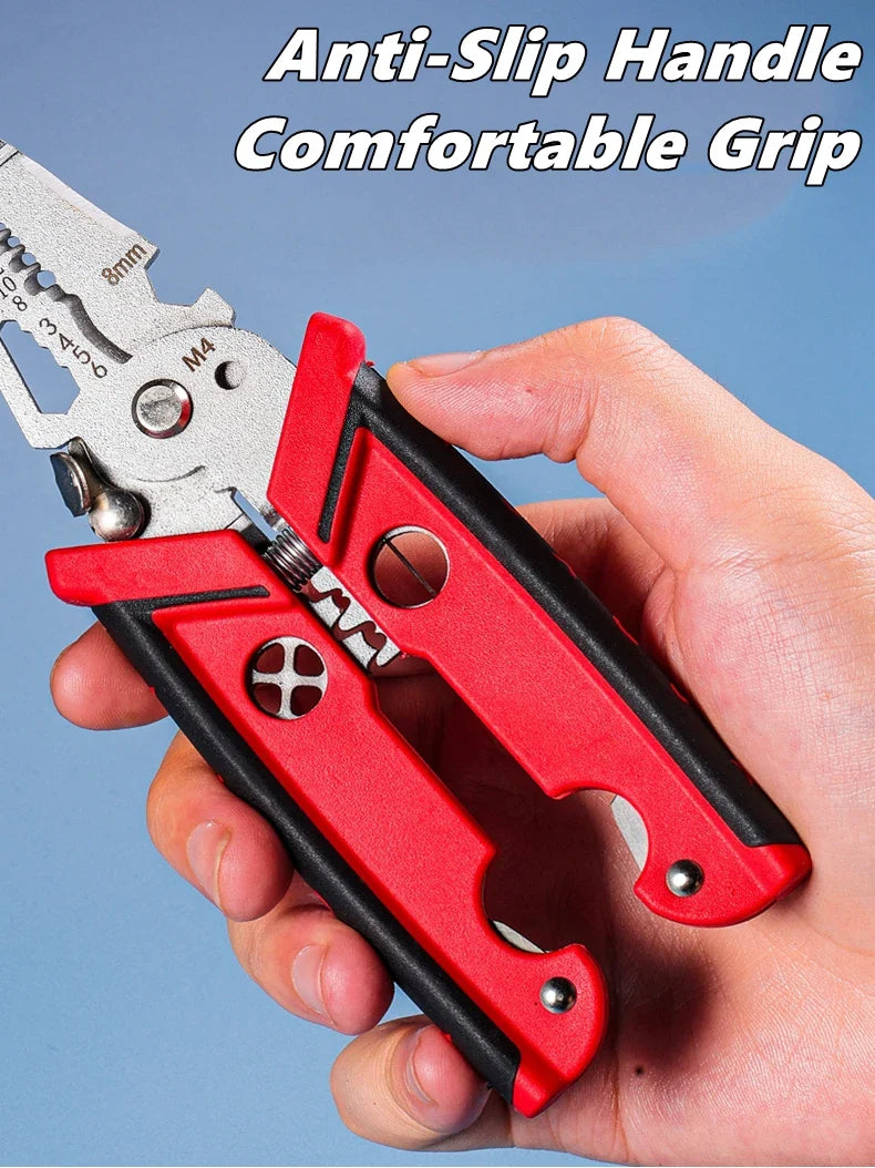 18-in-1 Multifunction Electrician Pliers – Wire Stripper, Crimper & Cutting Tool for Professional Electrical Work & Repair