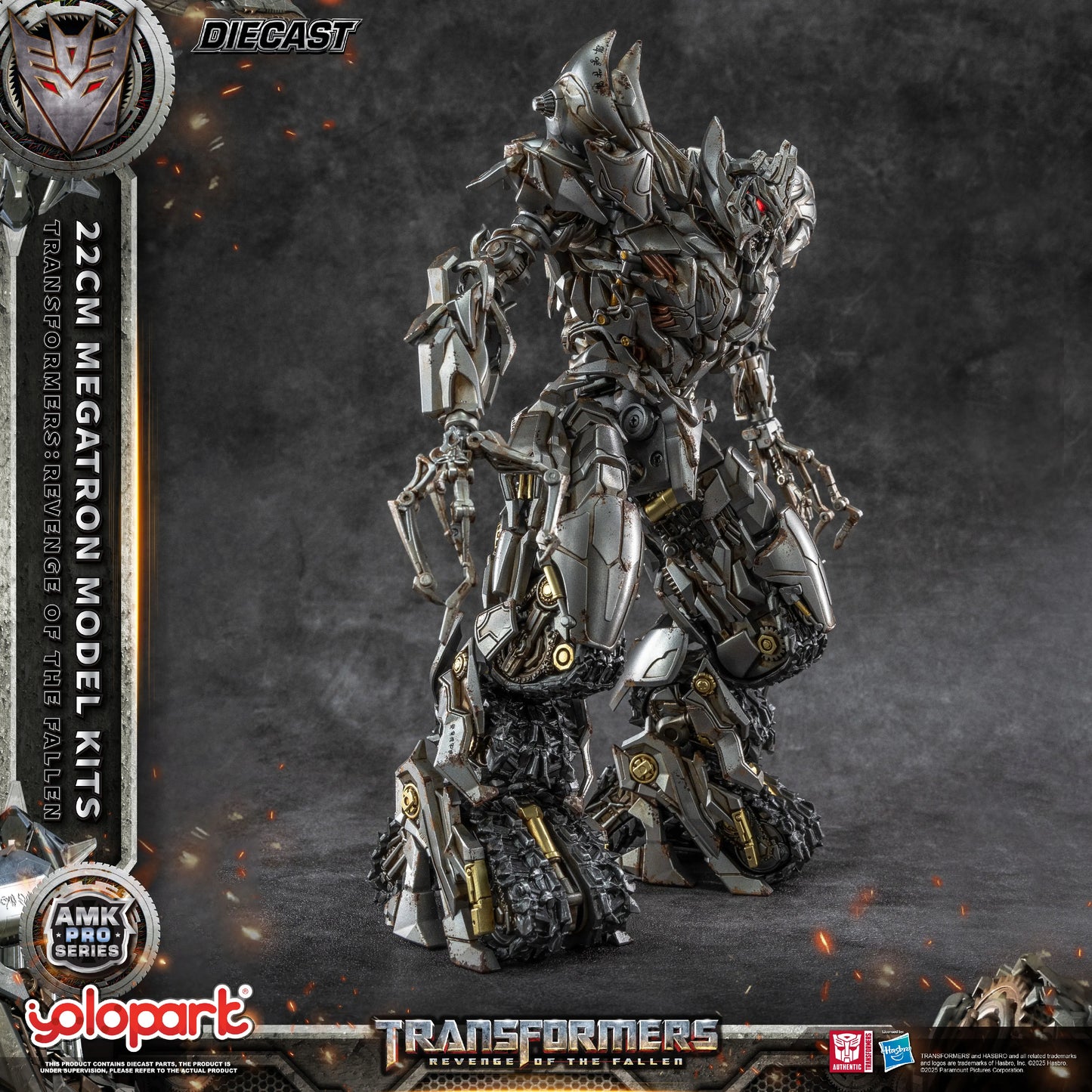 YOLOPARK 22cm Megatron AMK PRO Transformers Model – Revenge of the Fallen Action Figure Toy Kit