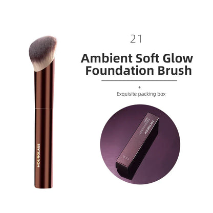 Hourglass Makeup Brushes Set – Powder, Foundation, Concealer, Blusher, Bronzer, Eyeshadow & Eyebrow Sculpting Brushes