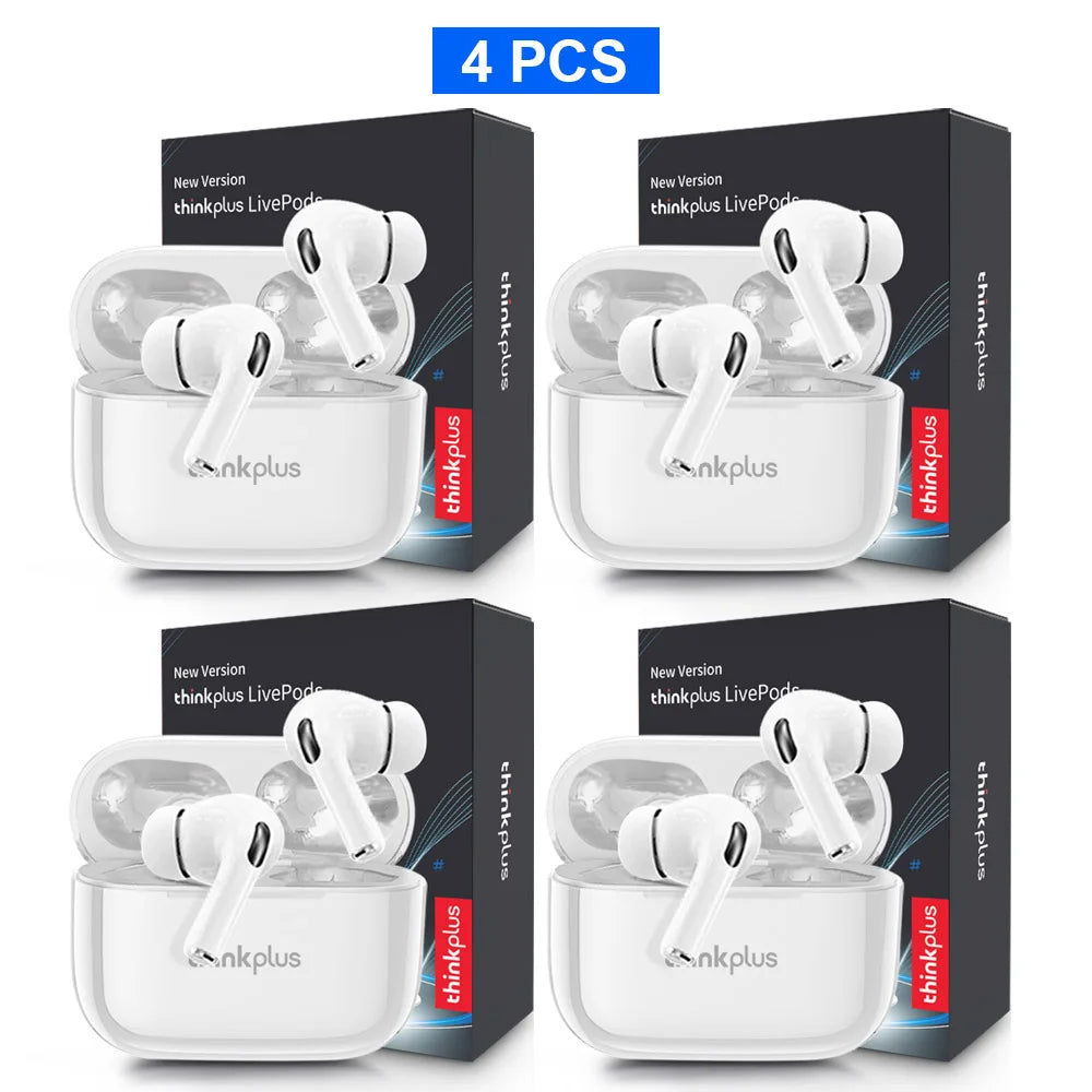 Thinkplus Wireless Bluetooth Earphones - ANC Noise Reduction, HD Mic Call & Gamer Earbuds with LED Touch Screen Control