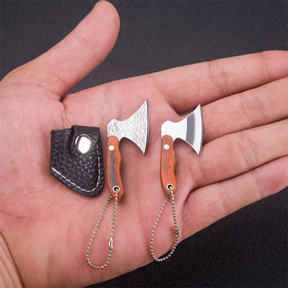 Mini Stainless Steel Small Axe Keychain – Portable Knife Pendant Gift & Outdoor Tool Decoration