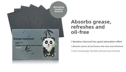 100/300PCS or 6 Packs Portable Facial Oil Blotting Papers – Oil Control & Face Cleansing Wipes