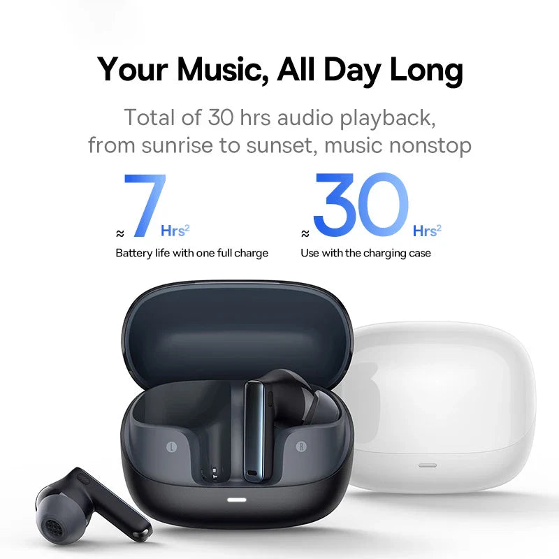 Baseus Bowie M2s ANC Earphones - Bluetooth 5.3, -48dB Active Noise Cancellation, 3D Spatial Audio Wireless Headphones