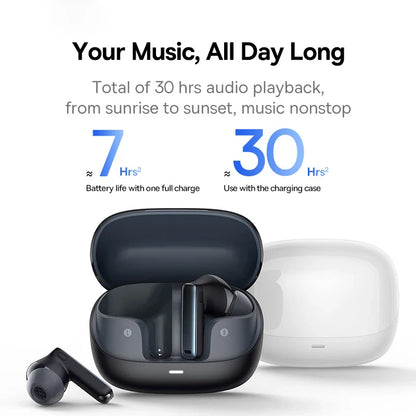 Baseus Bowie M2s ANC Earphones - Bluetooth 5.3, -48dB Active Noise Cancellation, 3D Spatial Audio Wireless Headphones