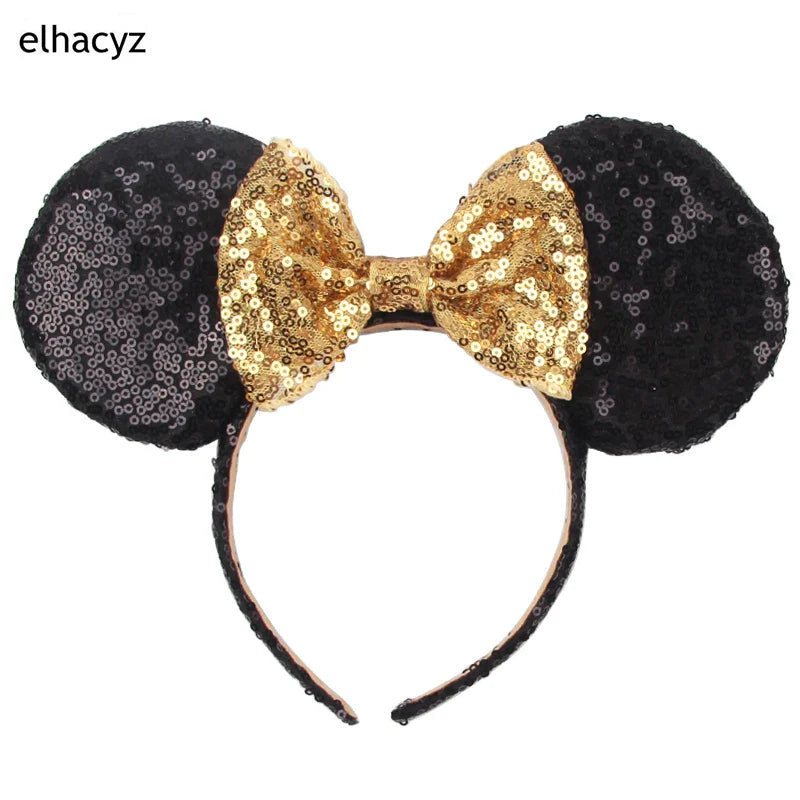Big Classic Polka Dot Bow Minnie Mouse Ears Headband – Festival & Party Hairband for Women & Girls, Disney Trip Accessories