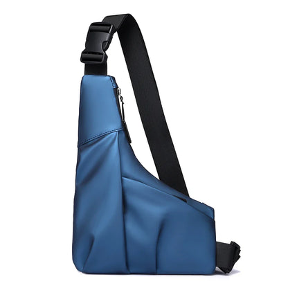 Anti-Theft Triangle Crossbody Bag – Adjustable Strap Casual Chest Bag for Men, Perfect for Outdoor, Travel & Commuting
