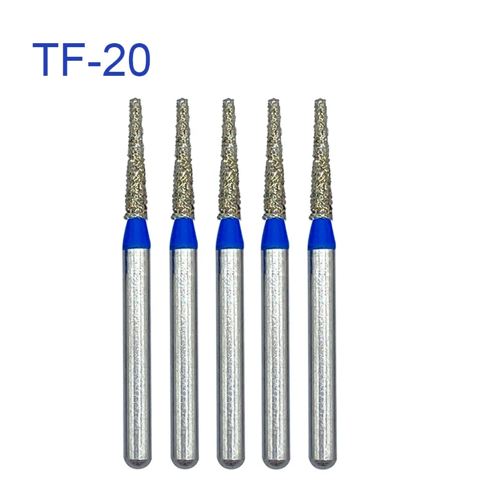 5pcs FG Dia 1.6mm Dental Drills – High-Speed Handpiece Diamond Burs for Teeth Whitening