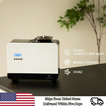 30,000 Feet Namste Aroma Diffuser – 800ML Essential Oil Air Purifier & Home Fragrance with Metal Body, 14W Power