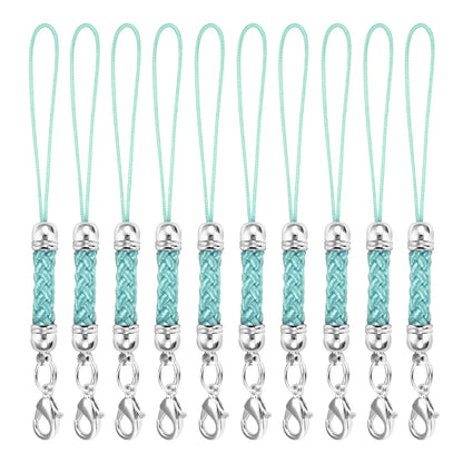 10Pcs Lanyard Strap Set - Lobster Clasp Rope Keychain Hooks Mobile Charms & Key Ring Accessories