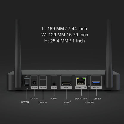 Zidoo Z9X 8K HDR Media Player - Android 11, Amlogic S928X-K, 6GB+64GB, VPU & VS10 Engine