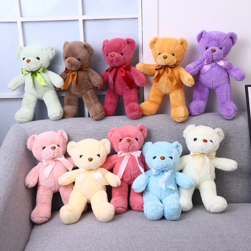 Cute Teddy Bear Plush Toy — Soft Stuffed Animal, Kawaii Cat & Baby Sleeping Plush for Kids, Girls, Home Decor & Gift