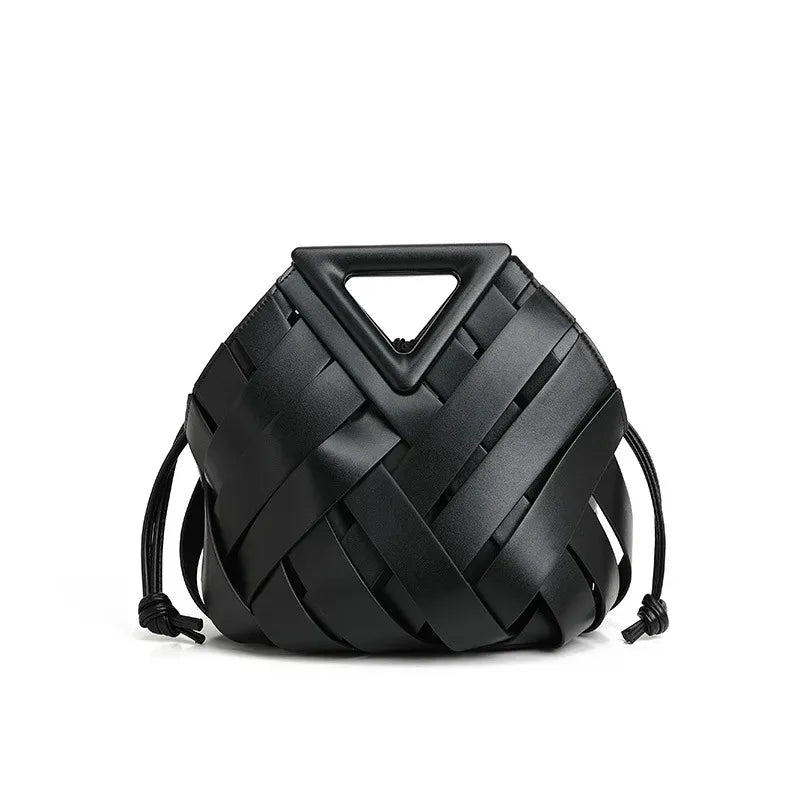 Women’s Vegan Leather Woven Tote Bag – Fashion Top Handle Crossbody Shoulder Handbag, Trendy 2025 Everyday Purse