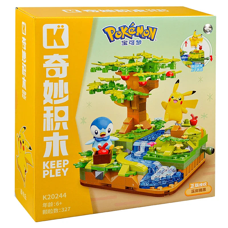 New Anime Pokémon DIY Building Block Toys – Pikachu, Sylveon, Togepi Cartoon Figures for Home Decoration