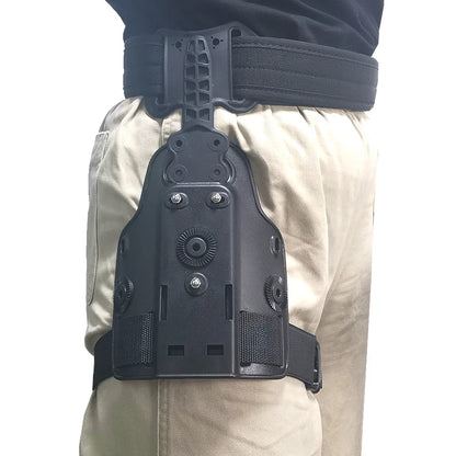 Outdoor Tactical Thigh Drop Leg Holster - Compatible with Glock 17, Beretta M9, Colt 1911, PX4 Storm for Hunting