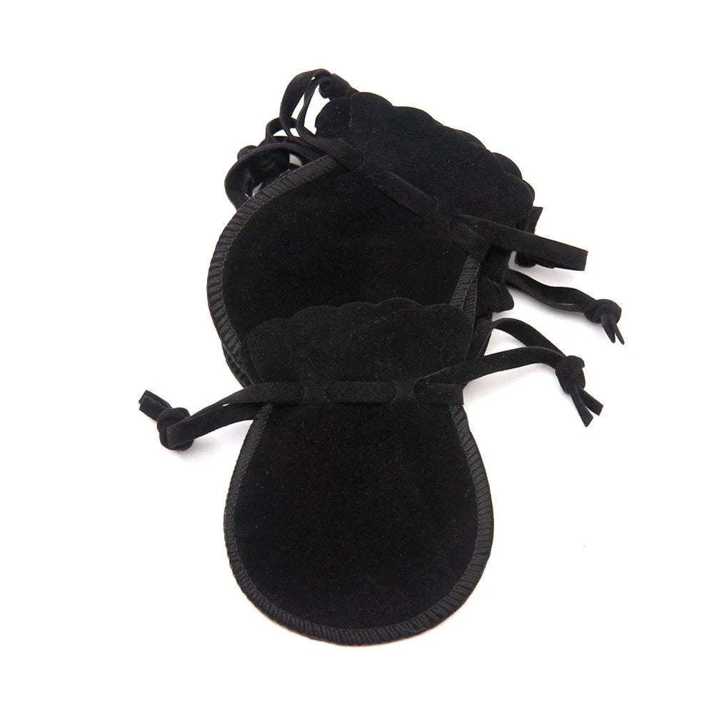 10PCS Small Velvet Jewelry Pouches – Drawstring Bags for Rings, Earrings, Candy, Gift Packaging, Display & Business Supplies