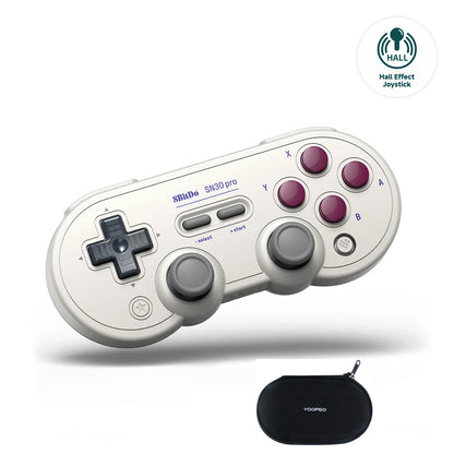 8Bitdo SN30 Pro Bluetooth Wireless Gaming Controller – Hall Effect, Compatible with Switch, MacOS, Android, Raspberry Pi, Windows, and Steam