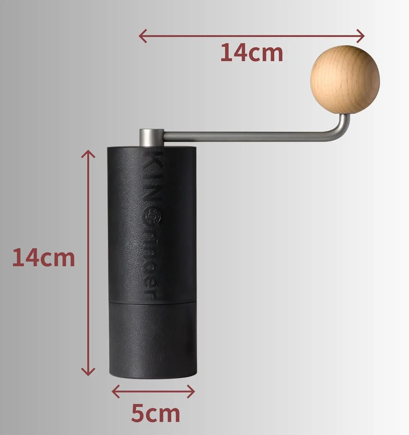 KINGrinder P0/P1/P2 Manual Coffee Grinder — Lightweight Stainless Steel Hand Grinder for Moka Pot & Drip Coffee