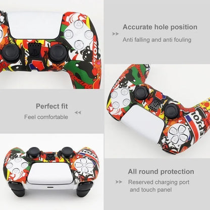 Protective Silicone Cover for PS5 Controller - Anti-Slip Skin Case with Thumb Grips for PlayStation 5 Slim Gamepad