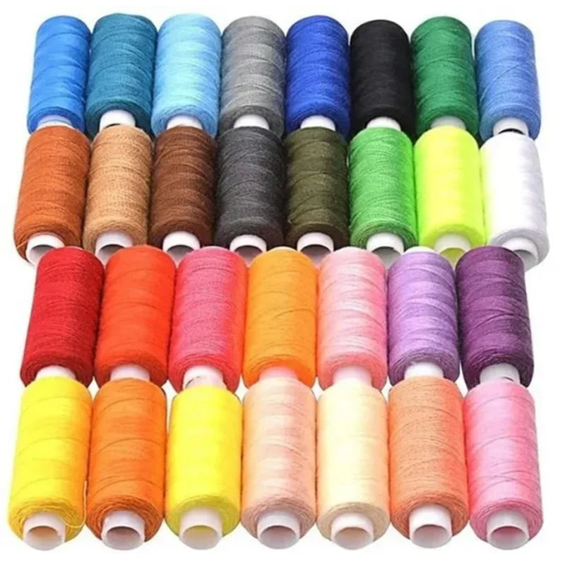 100-Color Sewing Thread Set - 250Yd Spools of Polyester Thread for Hand & Machine Sewing