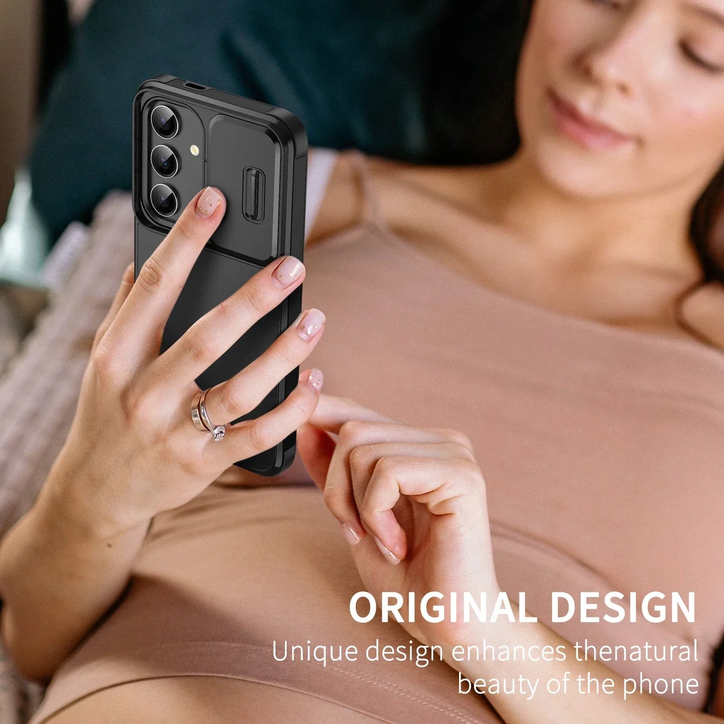 Samsung Galaxy S Series Slide Camera Armor Case – Compatible with S21/S22/S23/S24/S25 Ultra & FE Models