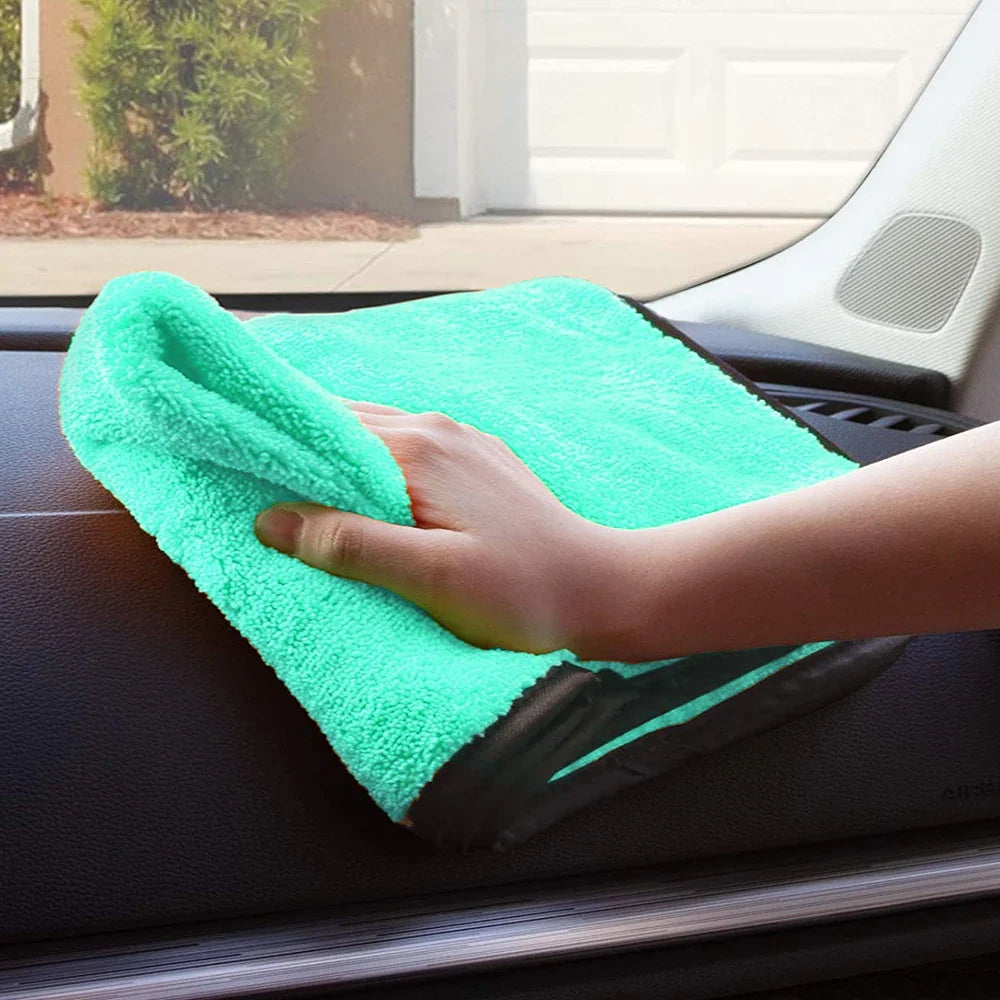 Portable 1200GSM Super Soft Microfiber Car Drying Towel – Ultra Absorbent Premium Wash Cloth