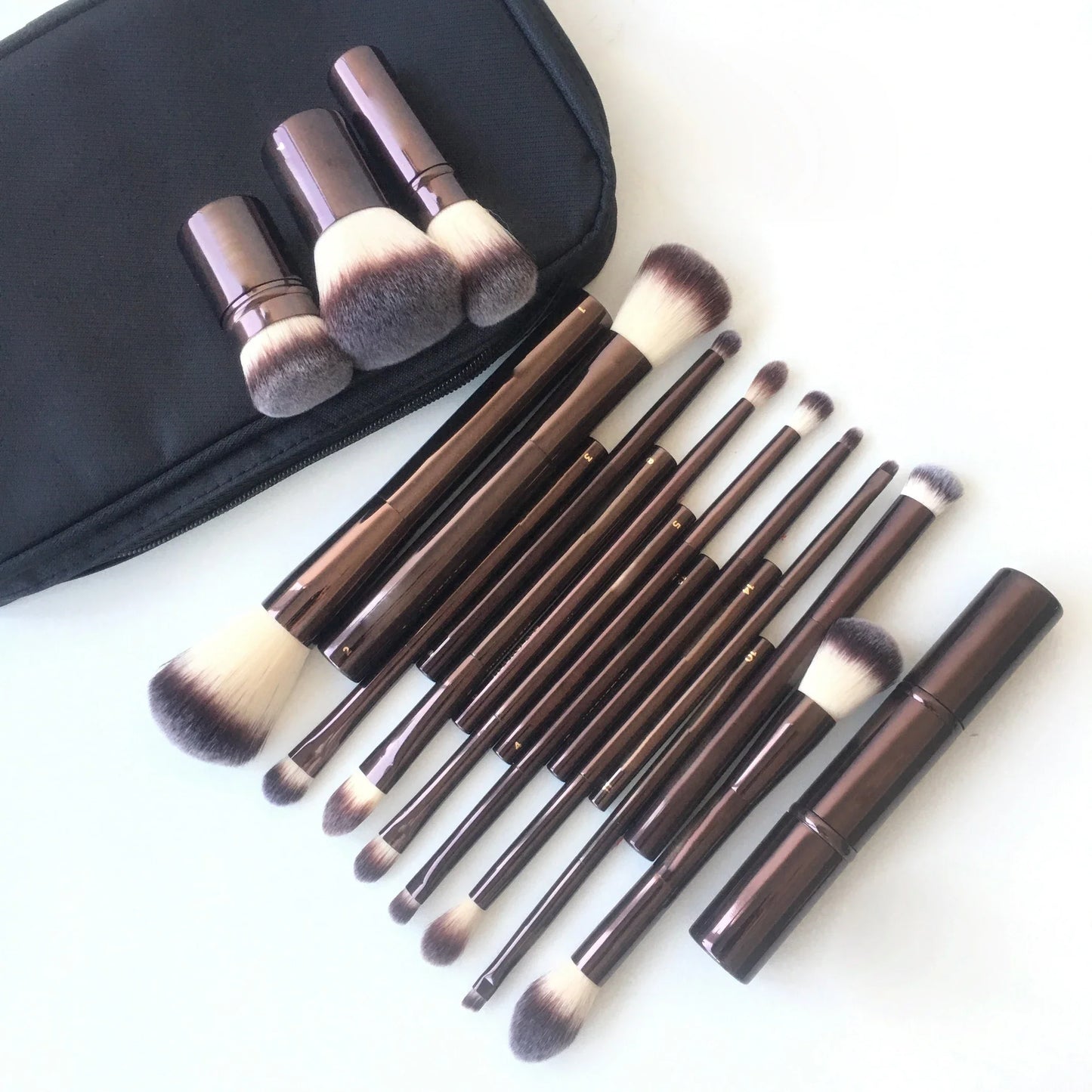 HG Pro Retractable Foundation Makeup Brush – Powder, Contour, Blusher & Highlight with Metal Handle