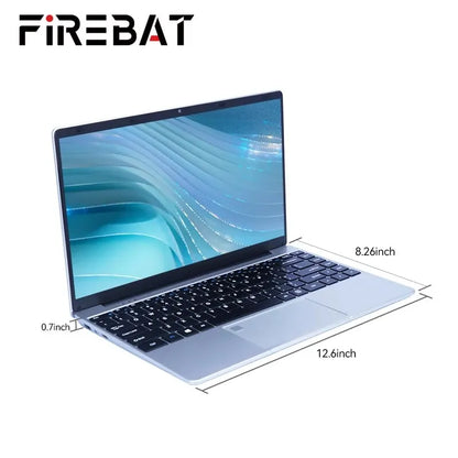 FIREBAT A14 Laptop — 14.1" FHD Intel N5095, 16GB RAM, 512GB/1TB SSD, Lightweight Business Notebook with Fingerprint